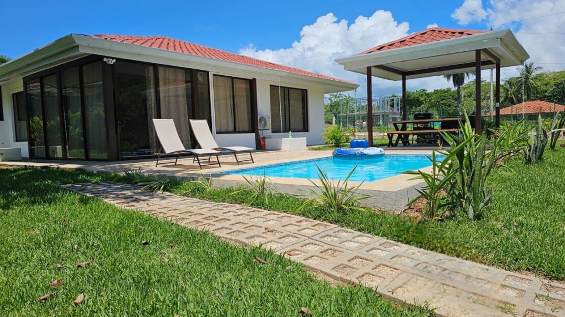 Price reduction!!! Tropical Retreat Steps from the Beach – 3BR Home with Pool in Tango Mar